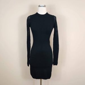 Wilfred Black Bodycon Knit Dress